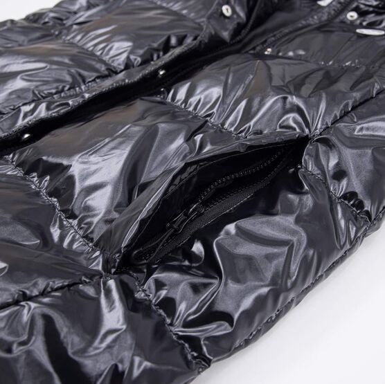 07785002-40 Жилет с капюшоном черный для мальчики черный фото №5