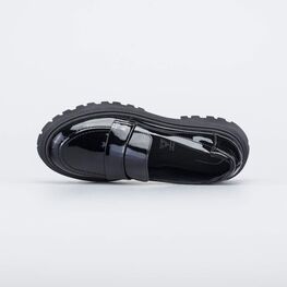 733018-21 Черные лоферы для девочки-подростка для девочки черный фото №4