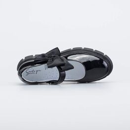 733019-21 Черные лаковые туфли для девочки черный фото №4