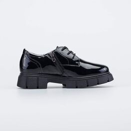 733021-21 Лаковые полуботинки для школы для девочки черный фото №2