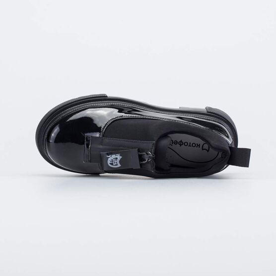 734036-71 Чёрные туфли-полуботинки для девочки для девочки черный фото №4