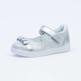 232085-22 Туфли для девочки серебрист.