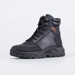 752244-41 Кожаные зимние ботинки для мальчики черный