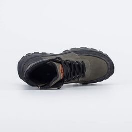 752244-42 Кожаные зимние ботинки для мальчики оливковый фото №4