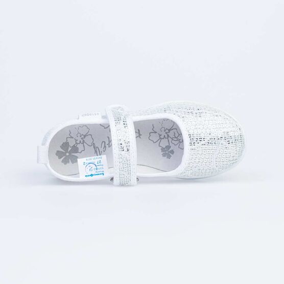 531042-73 Текстильная обувь для девочки белый фото №4