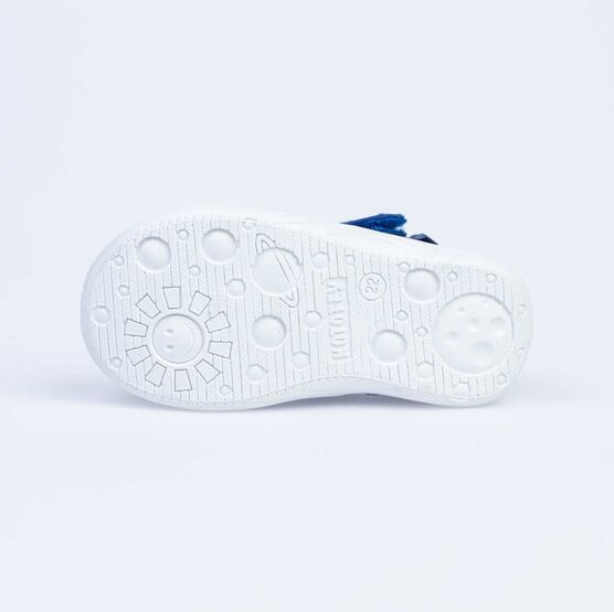 221090-11 Босоножки текстильные для девочки светло-синий фото №3