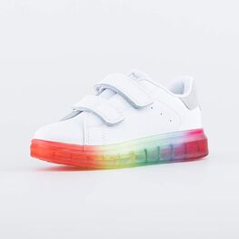 532273-71 Кожаные полуботинки для девочки белый