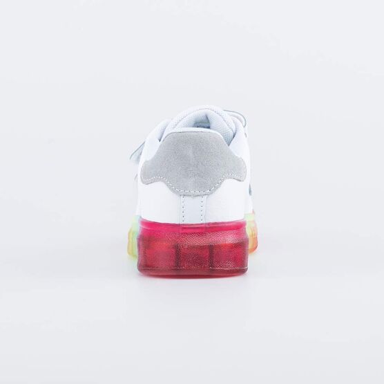 532273-71 Кожаные полуботинки для девочки белый фото №5