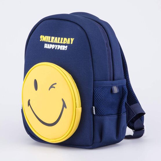 02710302-40 Рюкзак детский Смайлик синий для мальчики синий фото №2