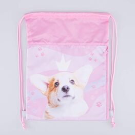 02808204-40 Мешок для обуви Корги для девочки розовый