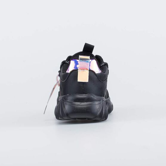 644357-73 Черные кроссовки с двойной шнуровкой для девочки черный фото №5