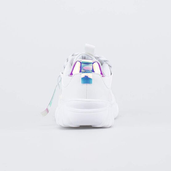 644357-74 Белые кроссовки с двойной шнуровкой для девочки белый фото №5