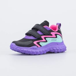 644408-71 Кроссовки на липучках Softshell для девочки фиолетовый