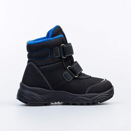 352324-35 Неубиваемые ботинки для мальчика для мальчики черный + синий фото №2