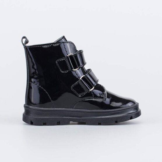 152350-31 Утепленные ботинки для девочки для девочки черный фото №2