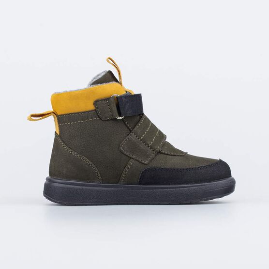 152352-31 Утепленные ботинки для мальчика Приключения хаки для мальчики оливковый фото №2
