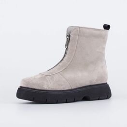 752219-32 Ботинки на толстой подошве капучино для девочки бежевый