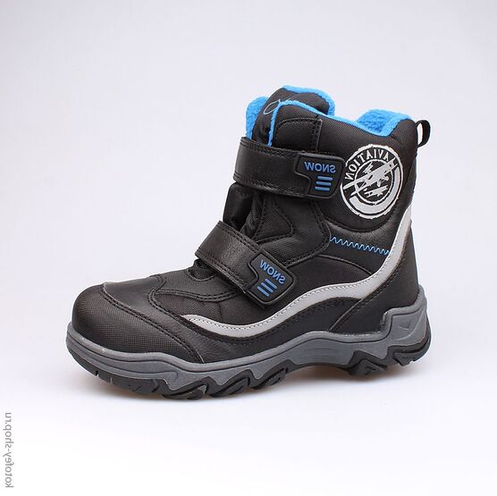 654934-42 Мембранные ботинки для мальчики чер-син