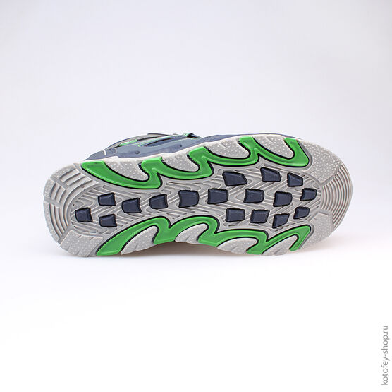 654938-41 Мембранные ботинки для мальчики син-зел фото №3