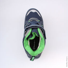 654938-41 Мембранные ботинки для мальчики син-зел фото №4