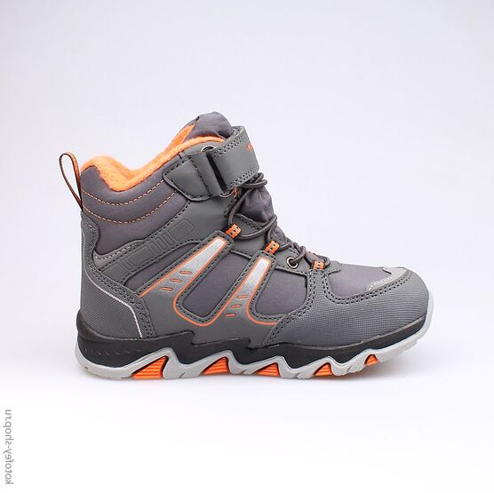 654938-42 Мембранные ботинки для мальчики сер-ора фото №2