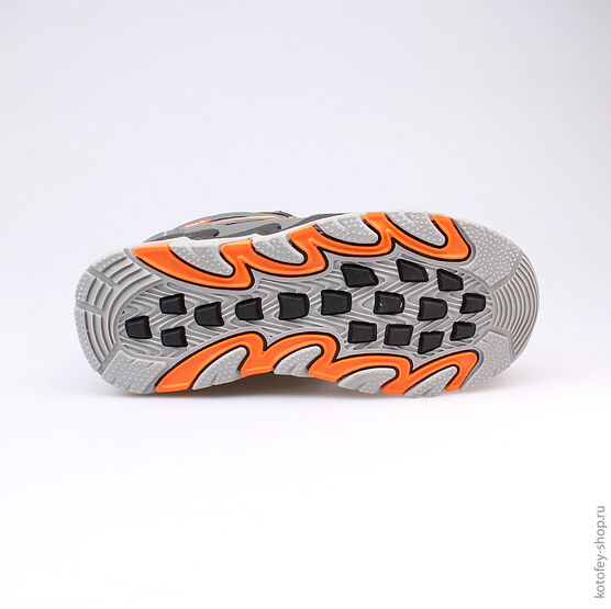 654938-42 Мембранные ботинки для мальчики сер-ора фото №3