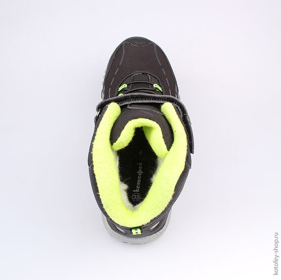 654939-41 Мембранные ботинки для мальчики чер-сал фото №4