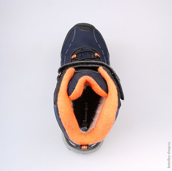 654939-42 Мембранные ботинки для мальчики син-ора фото №4