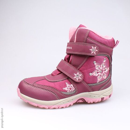654942-41 Мембранные ботинки для девочки бор-роз