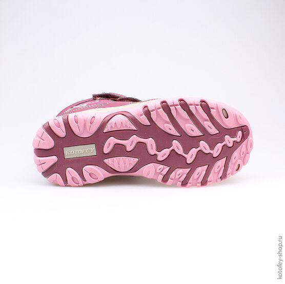 654942-41 Мембранные ботинки для девочки бор-роз фото №3