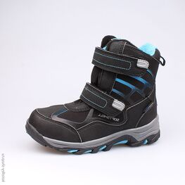 654943-41 Мембранные ботинки для мальчики чер-син