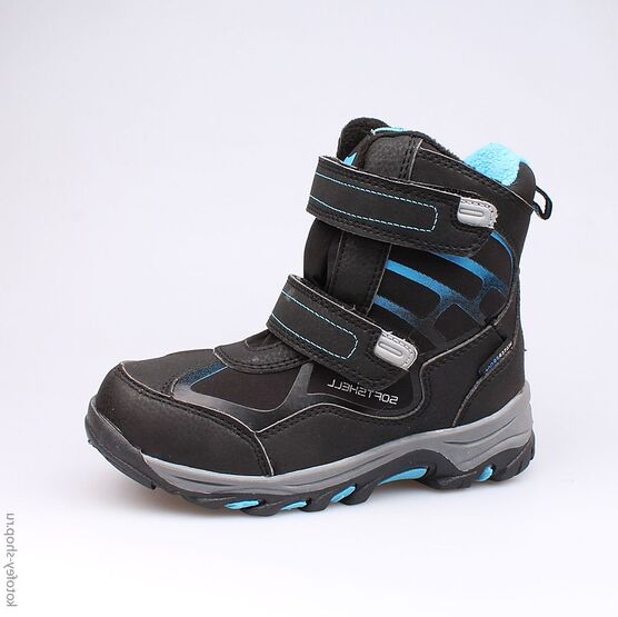 654943-41 Мембранные ботинки для мальчики чер-син
