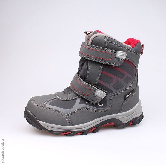 654943-42 Мембранные ботинки для мальчики сер-кра