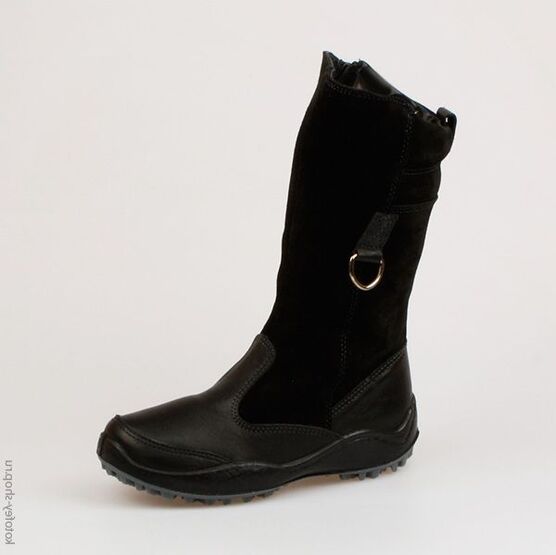 662103-52 Сапожки для девочки черный