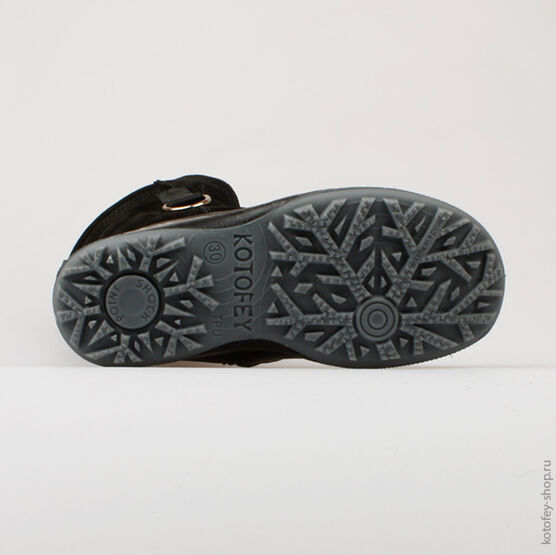 662103-52 Сапожки для девочки черный фото №3