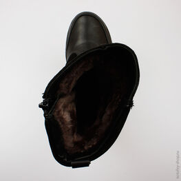 662103-52 Сапожки для девочки черный фото №4