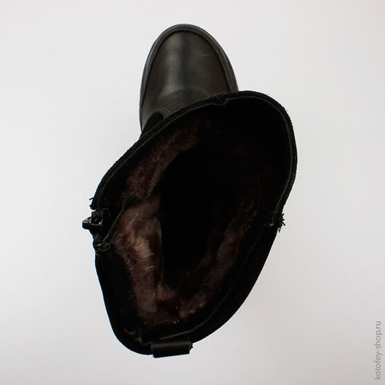 662103-52 Сапожки для девочки черный фото №4