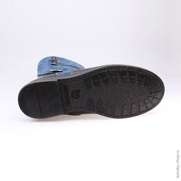 662108-51 Сапожки для девочки светло-синий фото №3