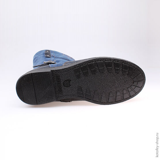 662108-51 Сапожки для девочки светло-синий фото №3