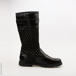 662110-32 Сапожки для девочки черный фото №2