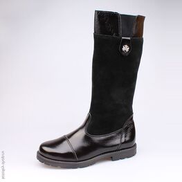 662116-31 Сапожки для девочки черный