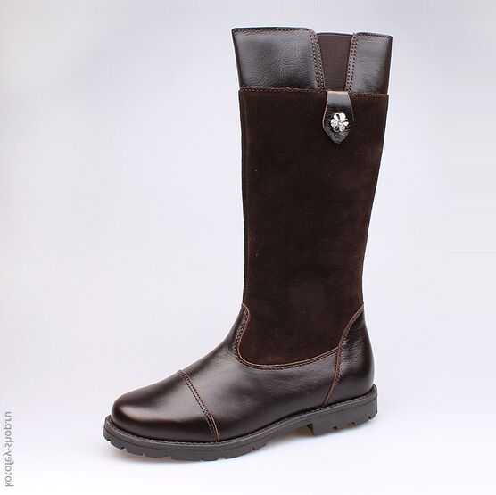 662116-32 Сапожки для девочки коричневый