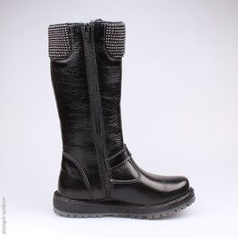 662117-51 Сапожки для девочки черный фото №2