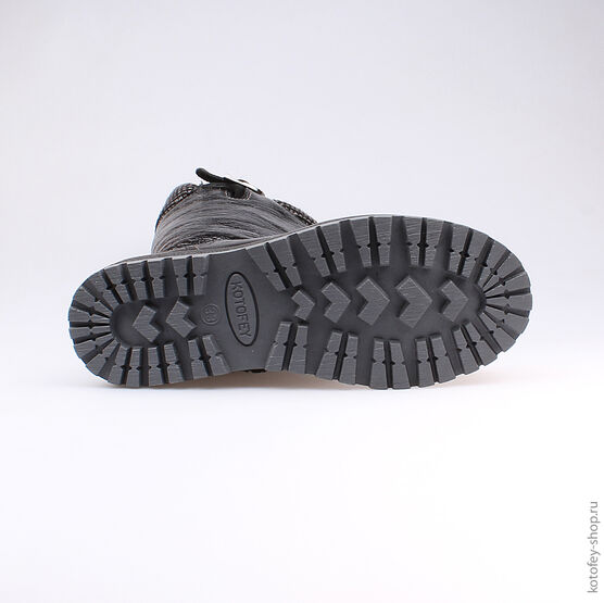 662117-51 Сапожки для девочки черный фото №3