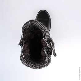 662117-51 Сапожки для девочки черный фото №4