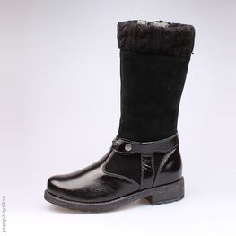 662121-41 Сапожки для девочки черный