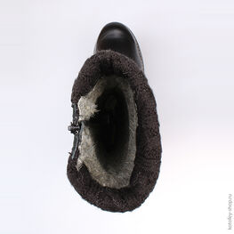 662121-41 Сапожки для девочки черный фото №4