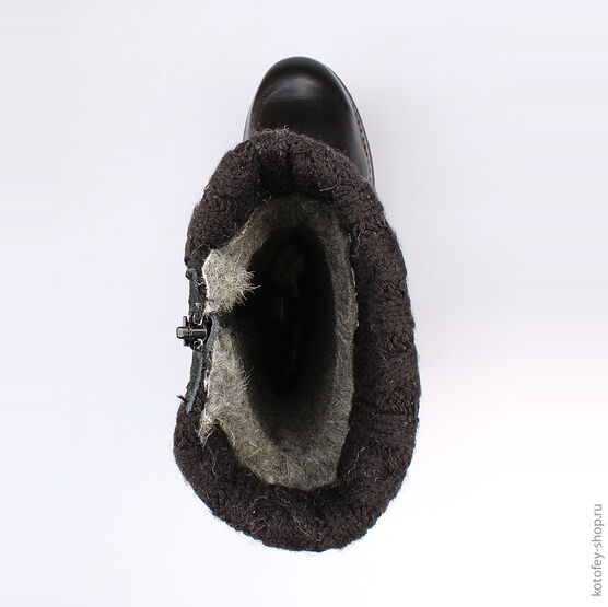 662121-41 Сапожки для девочки черный фото №4