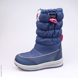 664910-41 Мембранные сапожки для девочки светло-синий