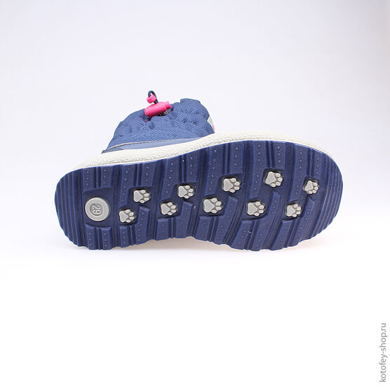 664910-41 Мембранные сапожки для девочки светло-синий фото №3